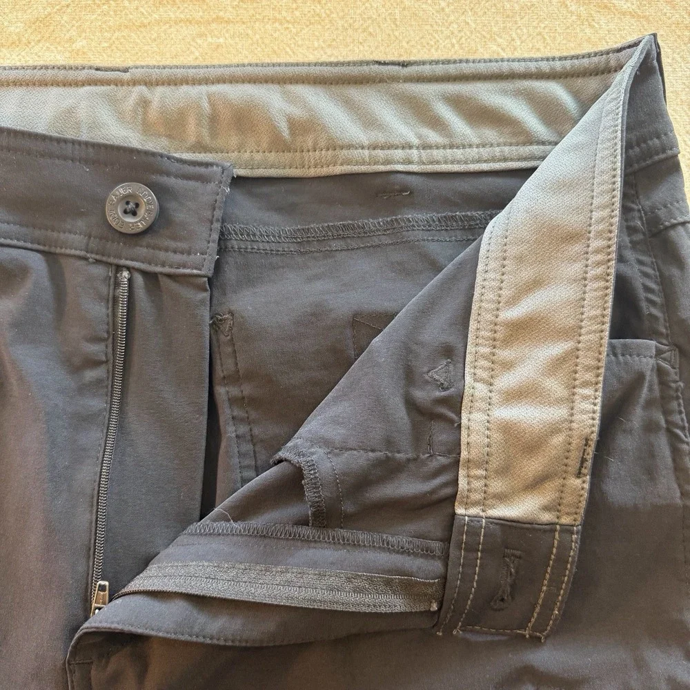 Eddie Bauer First Ascent Pants Mens 36x30 Guide Pro Black Hike Stretch Outdoors